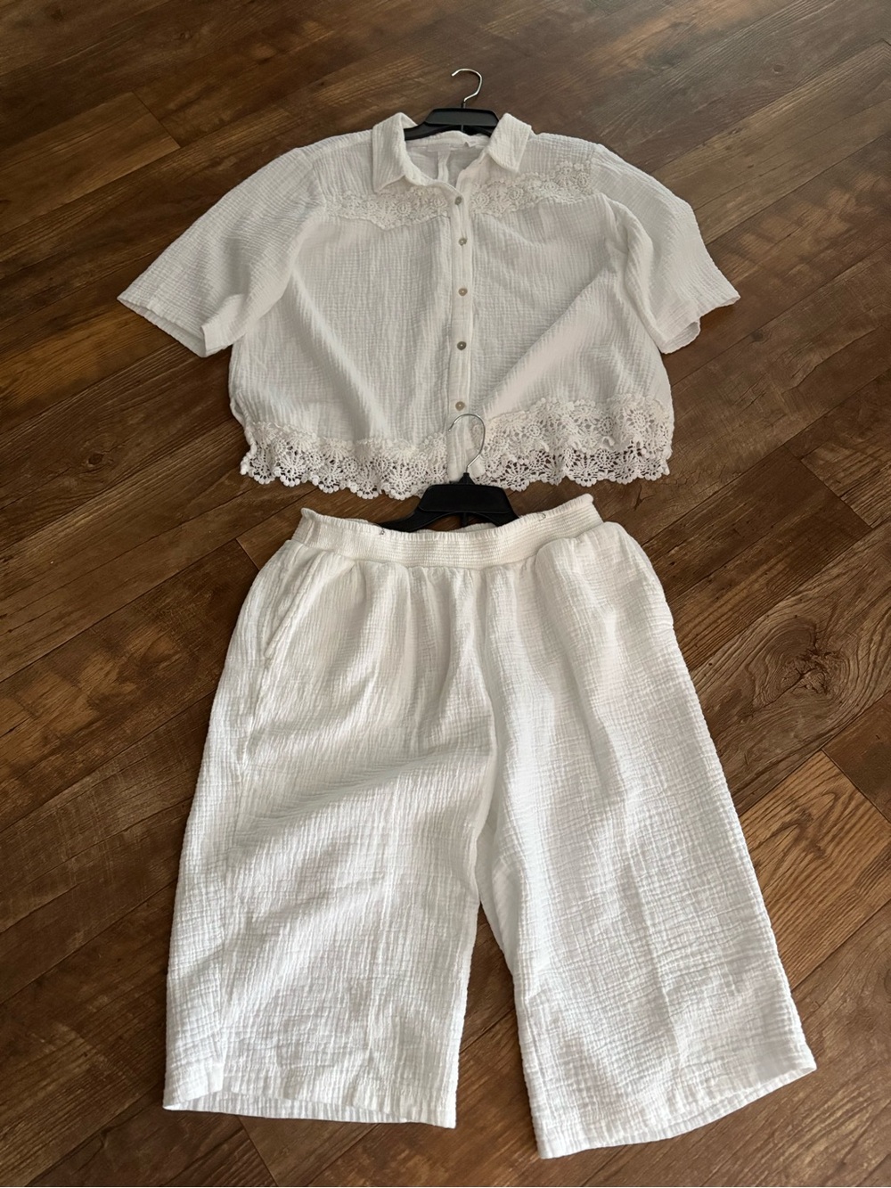 NWOT Gauze Shirt & Short Set